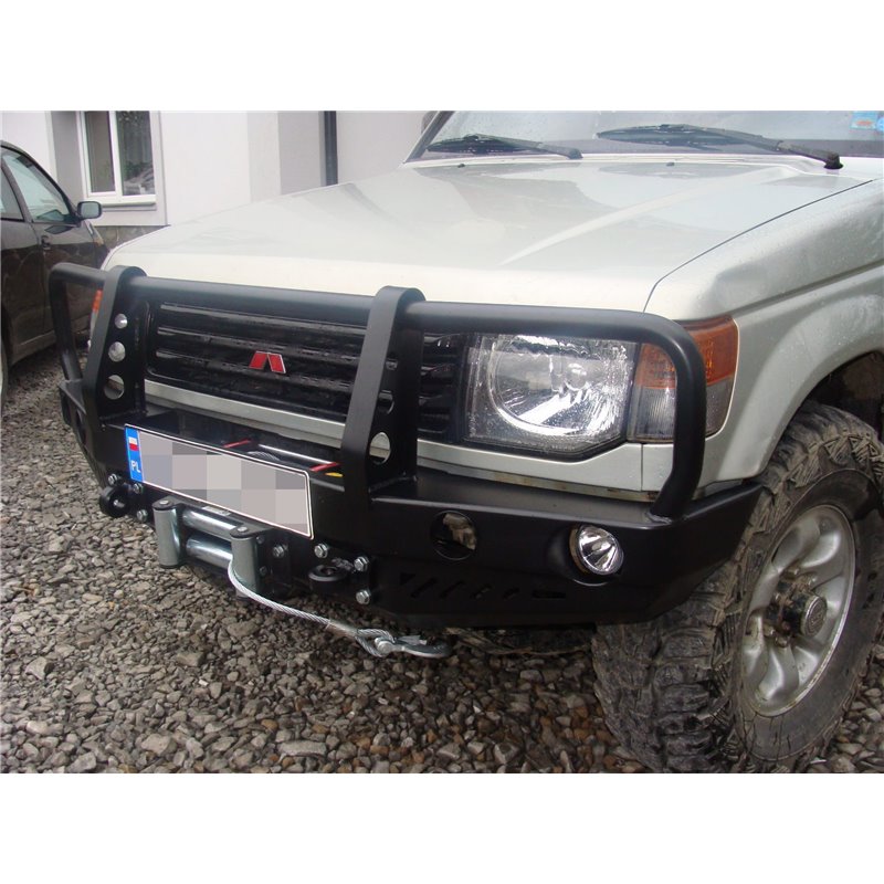 Front bumper Mitsubishi Pajero II V31 91-00 without bullbar