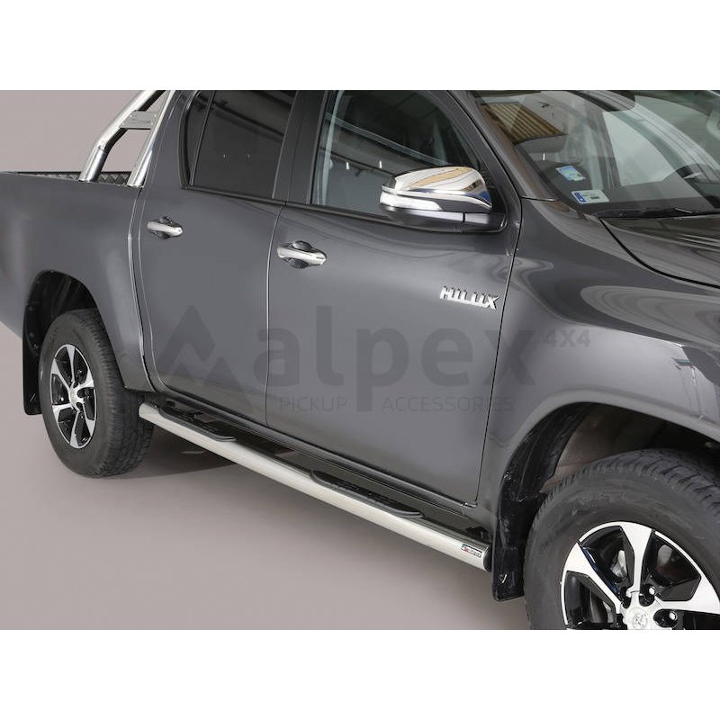 Misutonida Side Bar - with plastic steps, 76 mm - Hilux D/C 2016-