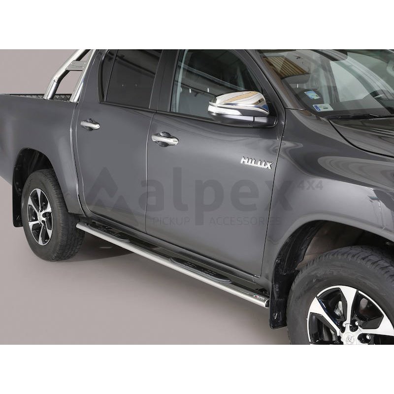 Misutonida Side Bar - with plastic steps, oval - Hilux D/C 2016-