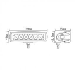 Panel 6xLED FLOOD