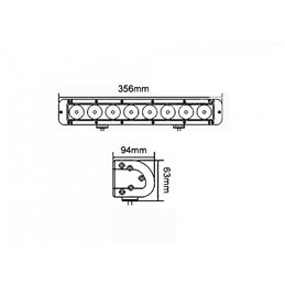 Panel LED 8x LED