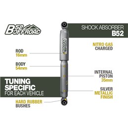 B52 OFFROAD SHOCK FOR HYUNDAI GALLOPER REAR