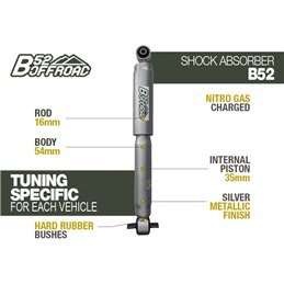 B52 OFFROAD SHOCK FOR LAND ROVER DISCOVERY 2 (TD5) FRONT