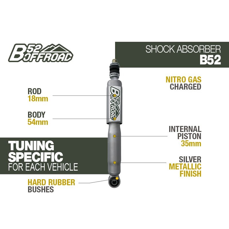 B52 OFFROAD SHOCK FOR NISSAN PATROL GR Y60 FRONT