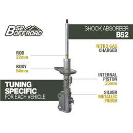 B52 OFFROAD SHOCK FOR SUZUKI NEW GRAND VITARA FRONT