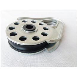 Snatch block for synthetic rope 8t