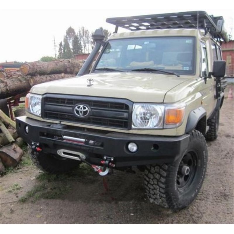 Bumper Toyota HZJ 78 from 2007 front - without bullbar