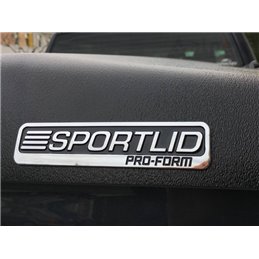 PRO-FORM Sportlid V hard cover - black, grain surface - central locking