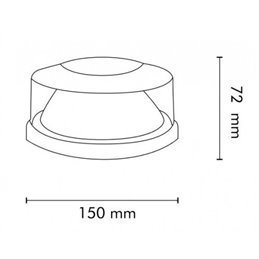 Warning lamp LED OCTAGON