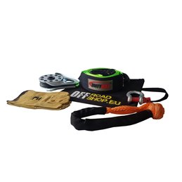 Winch recovery bag for synthetic rope