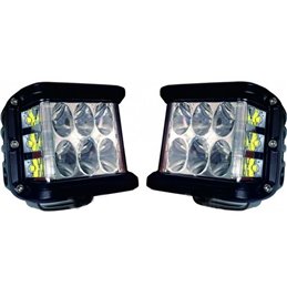 LED 2x24W, 9led 10cm -Pár