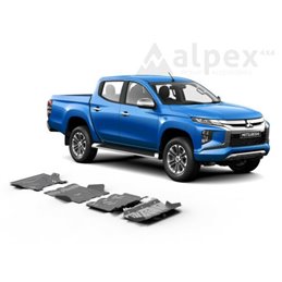 Rival Haspáncél szett, 6mm alumínium - Mitsubishi L200/Fiat Fullback 2015+