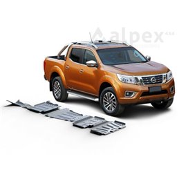 Rival Underbody guard set, 4mm aluminium - Nissan Navara D40 2005+