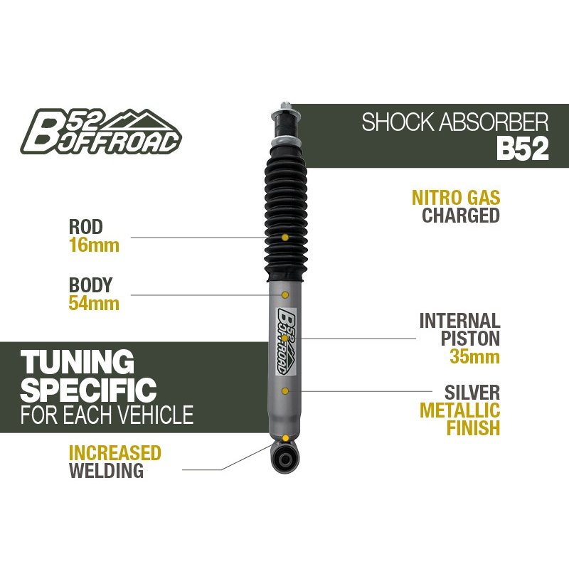 B52 OFFROAD SHOCK FOR SUZUKI JIMNY FRONT FROM 2018